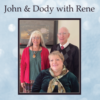 cover for the album John & Dody with Rene, featuring an image of John and Dody Martin and Rene Ley